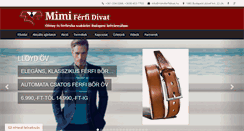 Desktop Screenshot of mimiferfidivat.hu